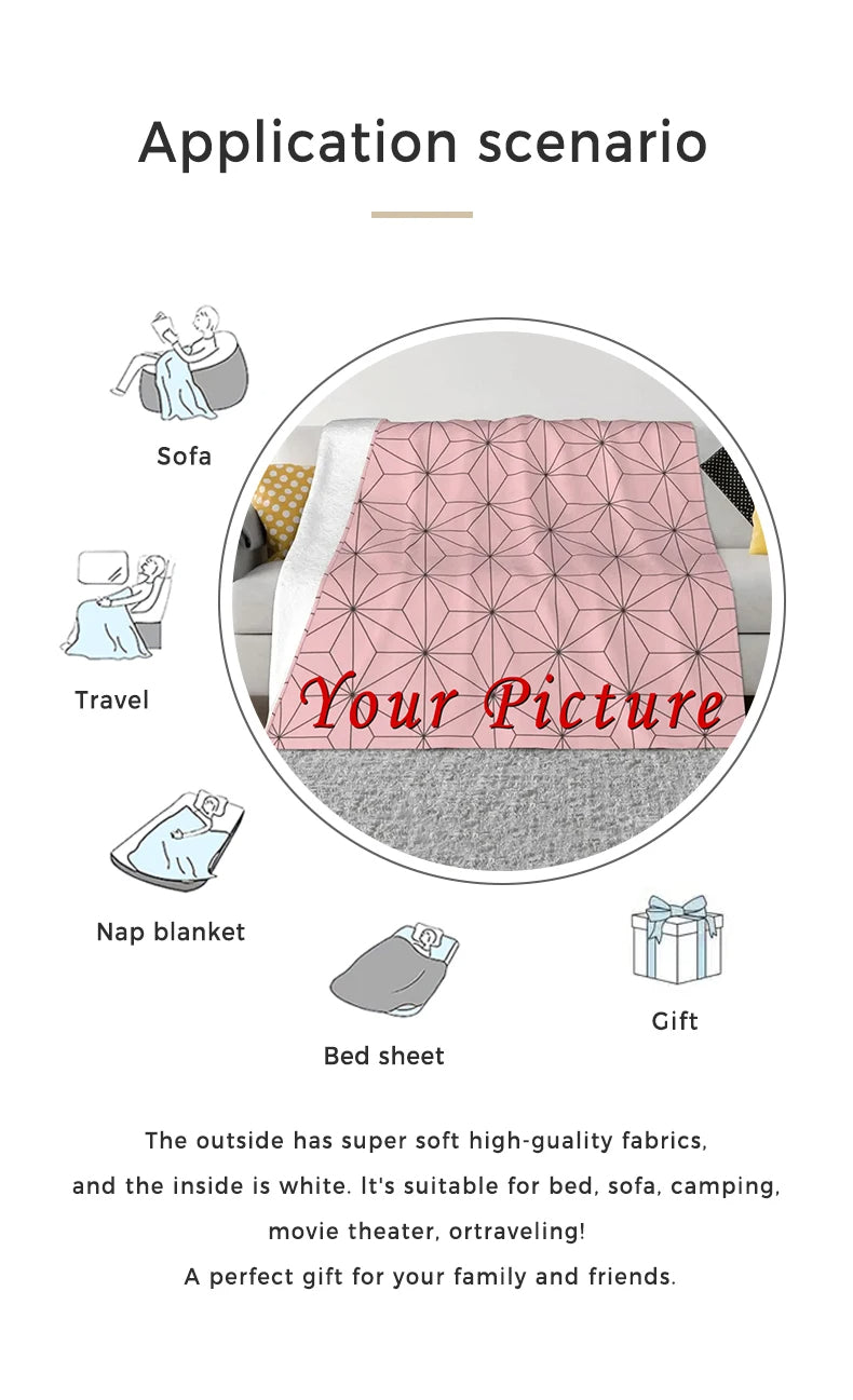 Personalized Family Photo Collage Blanket β Custom Picture & Text Throw β Heartfelt Gift for Valentine's Day, Christmas & Birthdays (Copy)