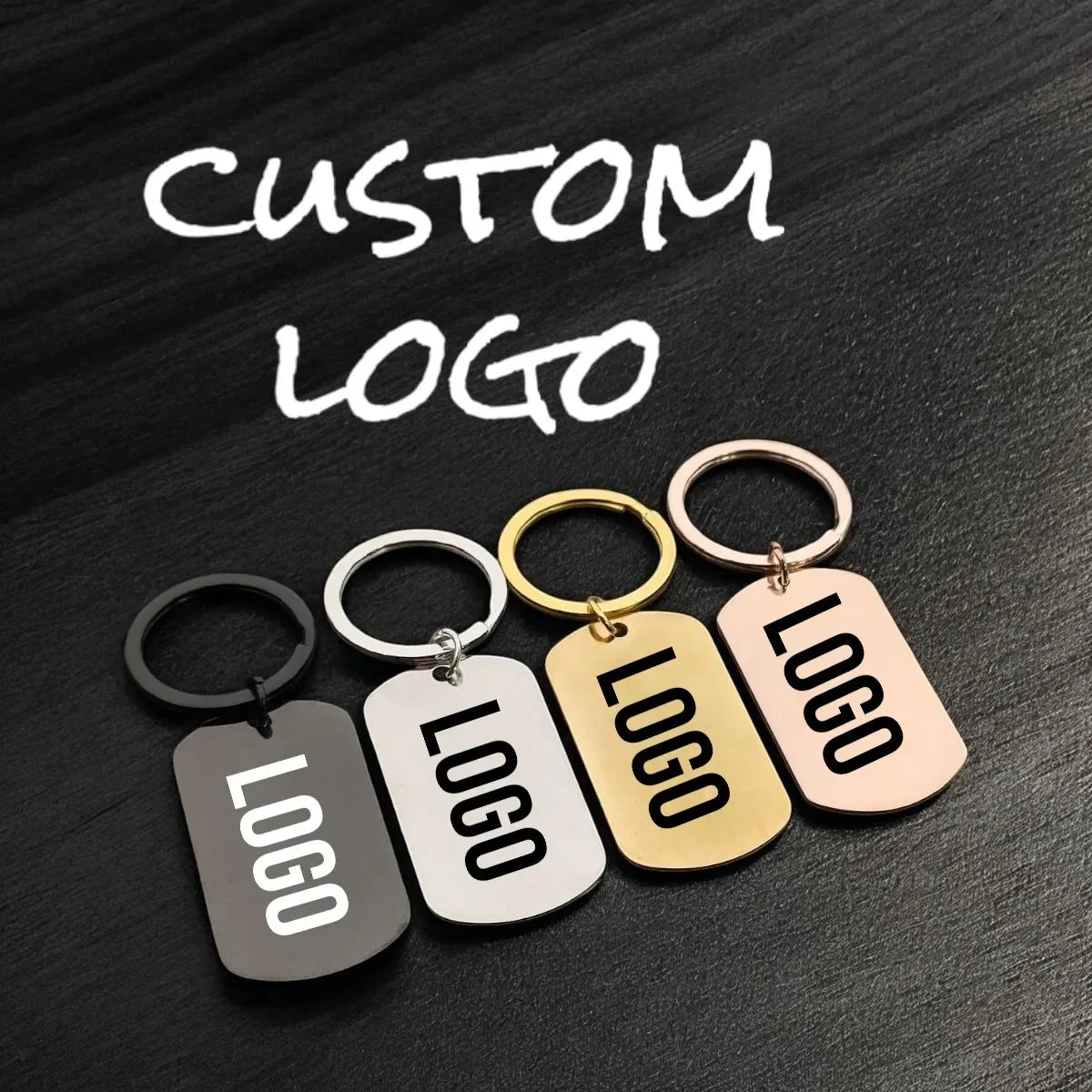 Custom Stainless Steel Keychain β Personalized Logo, Name, or Photo Pendant β Perfect Gift for Men & Women