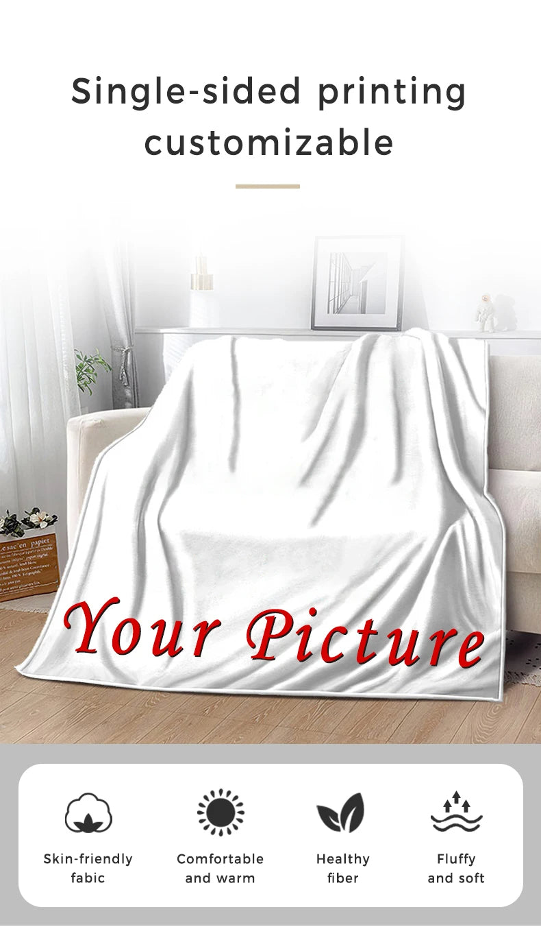 Personalized Family Photo Collage Blanket – Custom Picture & Text Throw – Heartfelt Gift for Valentine's Day, Christmas & Birthdays (Copy)
