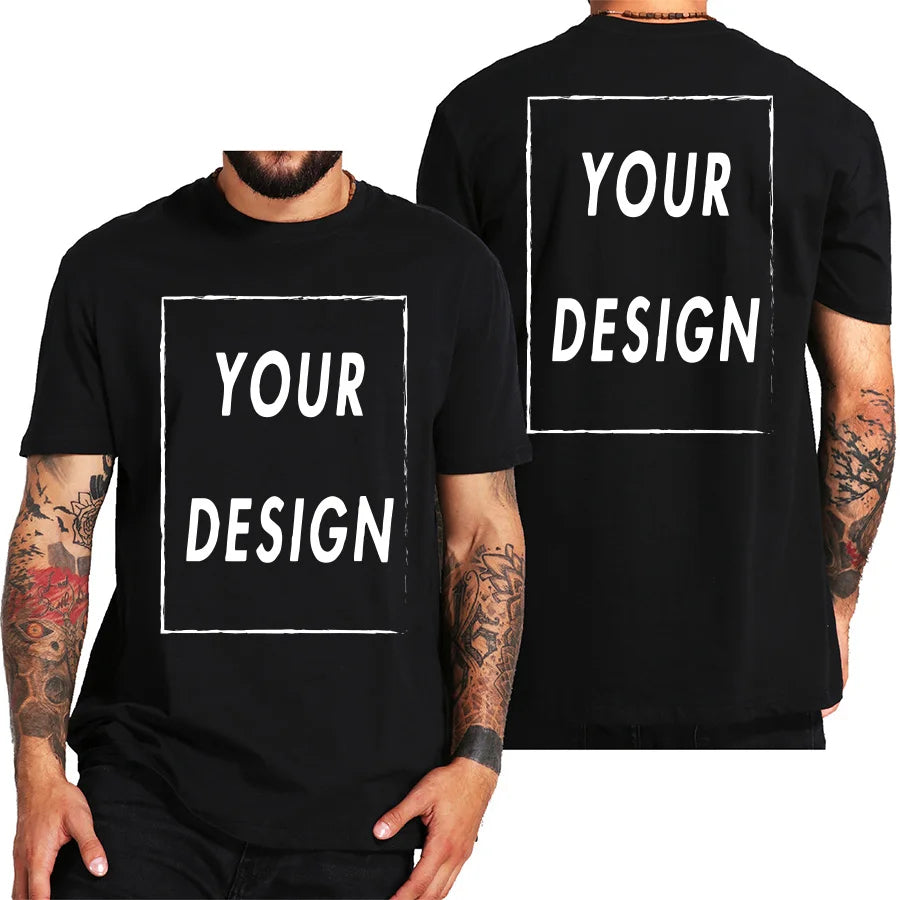 Custom T-Shirt – Design Your Own Text, Logo, or Image – Personalized Cotton Tee for Men & Women