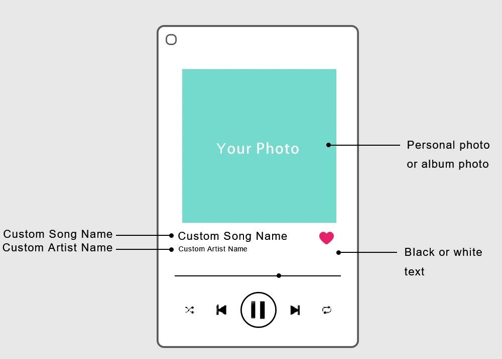 Personalized Spotify Keychain – Custom Acrylic Music Plaque with Photo & Song – Unique Gift Keyring