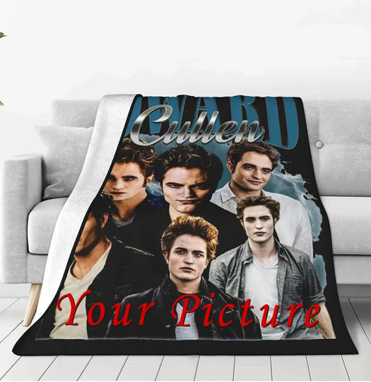 Custom Photo Blanket – Personalized Picture Collage Throw with Text – Perfect Family, Holiday & Memory Gift